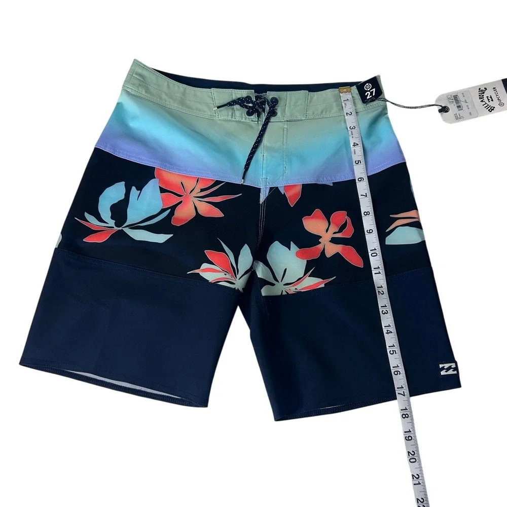 Billabong Tribong Pro Upcycler Mens Boardshorts Navy Floral Ombre Size‎ 27 NEW